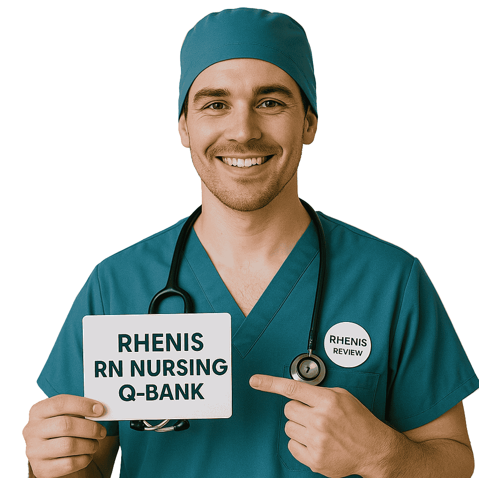 Nurse holding sign